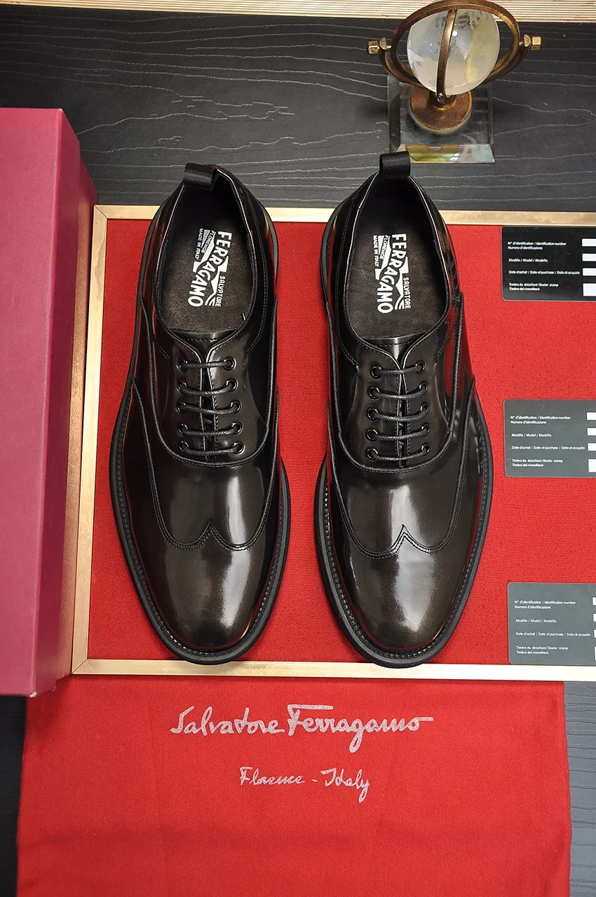 Men's shoes 💰720💶 [Ferragamo/Ferragamo] The latest model in the counter. Original imported open-sided high-quality cowhide hand-woven + imported 🐂 cowhide + original luxury metal buckle + original combination outsole. Comparison without pressure 38--45 (45 custom-made)